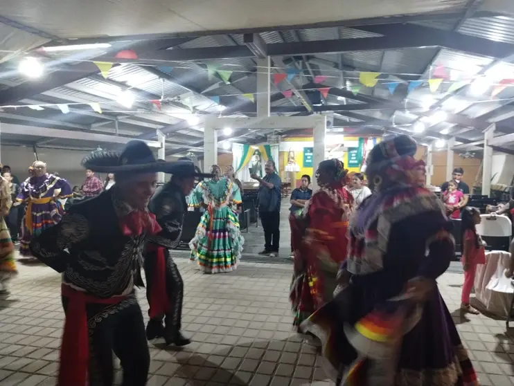 El baller folclorico &ldquo;yoliztli" de jubilados y pensionados en la fista de San Judas Tadeo